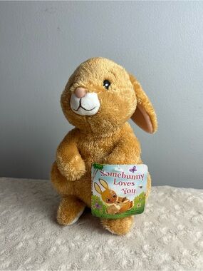 Story Packs Somebunny Loves You Bunny Rabbit Plush Stuffed Animal Spirit Tan